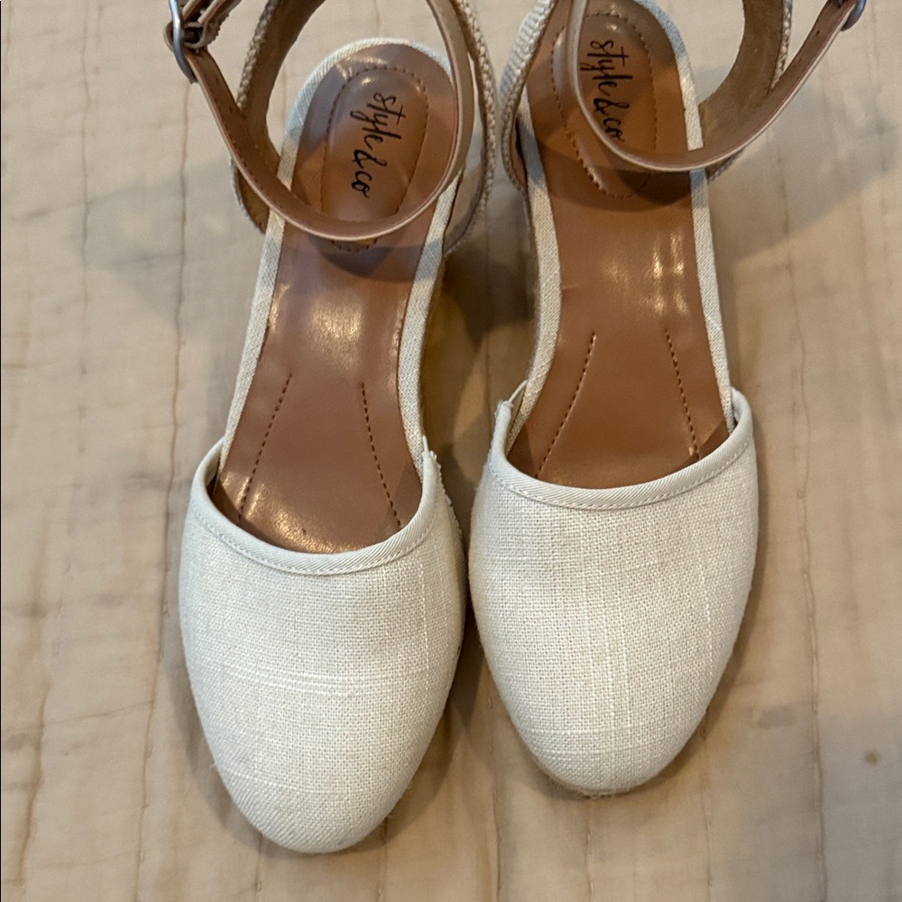 Style & Co. Cream Wedges